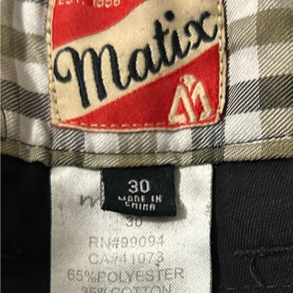 Matix Men’s Shorts Black Skateboarding Size 30 - Picture 4 of 7